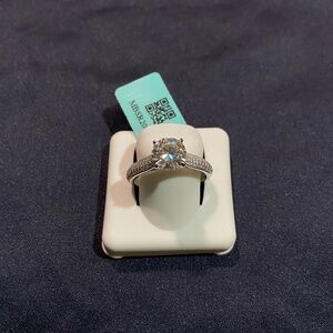 Moissanite Engagement Ring – 4.52 CTW Cushion Cut – 925 Sterling Silver (VVS D)